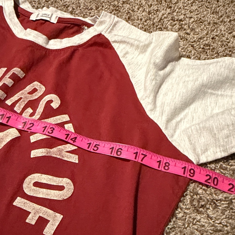 Alabama Crimson Tide 3/4 sleeve hi-lo t-shirt (L) - EUC! - Picture 7 of 12